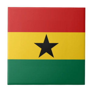 Ghana Flag Ceramic Tile