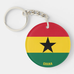 Ghana Flag Charming Patriotic Key Ring