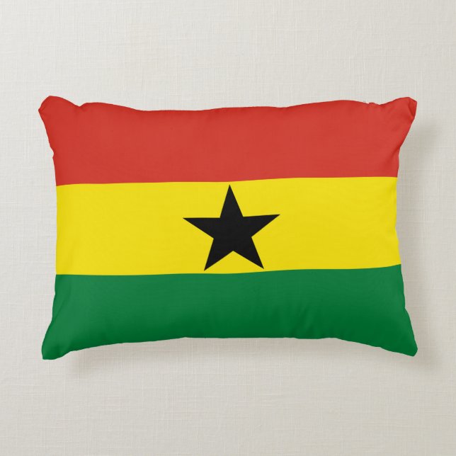 Ghana flag decorative cushion (Front)