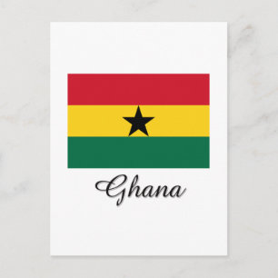 Ghana Flag Design Postcard