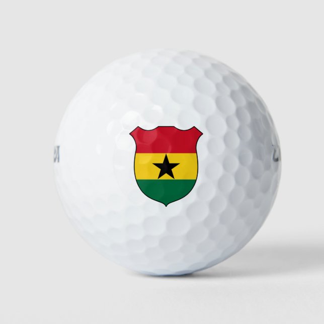 Ghana Flag Grand Patriotic Golf Balls (Front)