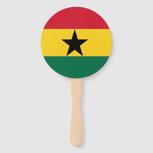 Ghana Flag Hand Fan (Front)