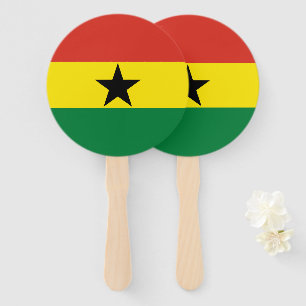 Ghana flag hand fan