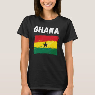 Ghana Flag Holiday Vintage Grunge Ghanaian Flag T-Shirt