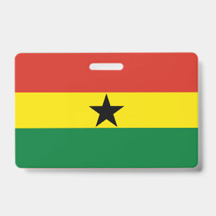 Ghana flag ID badge