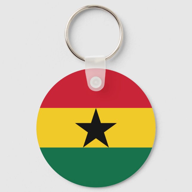 Ghana Flag Key Ring (Front)