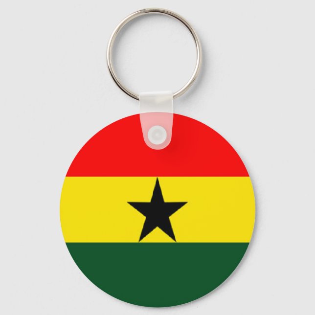 Ghana flag key ring (Front)