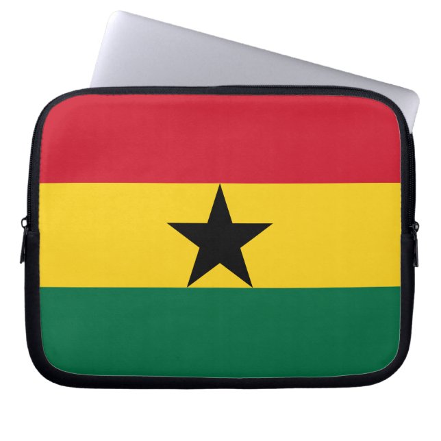 Ghana Flag Laptop Sleeve (Front)