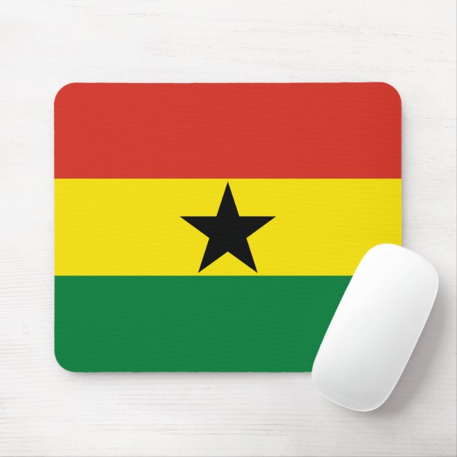 Ghana flag mouse pad (With Mouse)