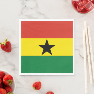 Ghana flag napkin