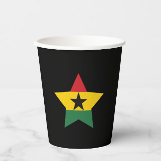 Ghana Flag Paper Cups
