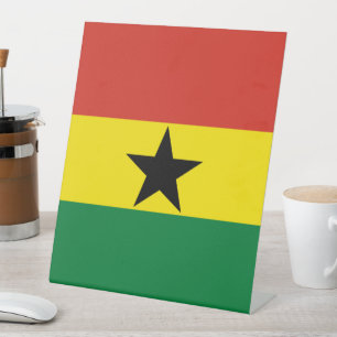 Ghana flag pedestal sign