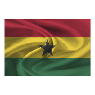  Ghana Flag Photo Print