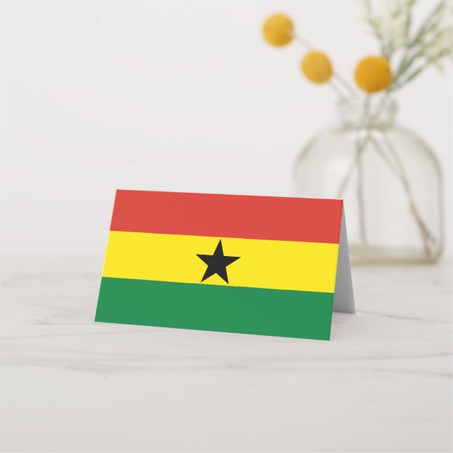 Ghana flag place card (Front)