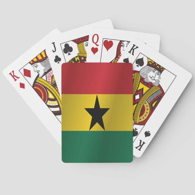 Ghana flag playing cards (Back)
