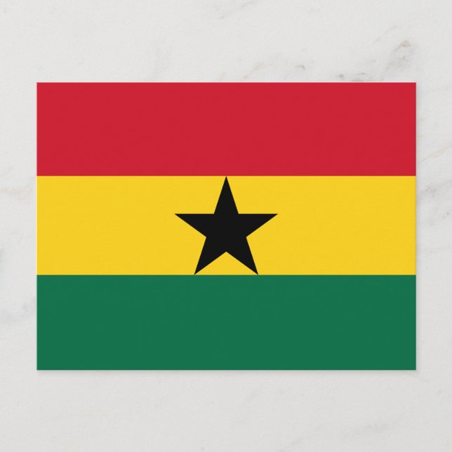 Ghana Flag Postcard (Front)