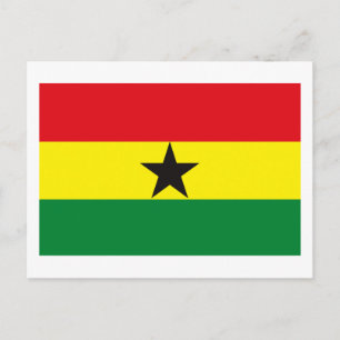 Ghana Flag Postcard