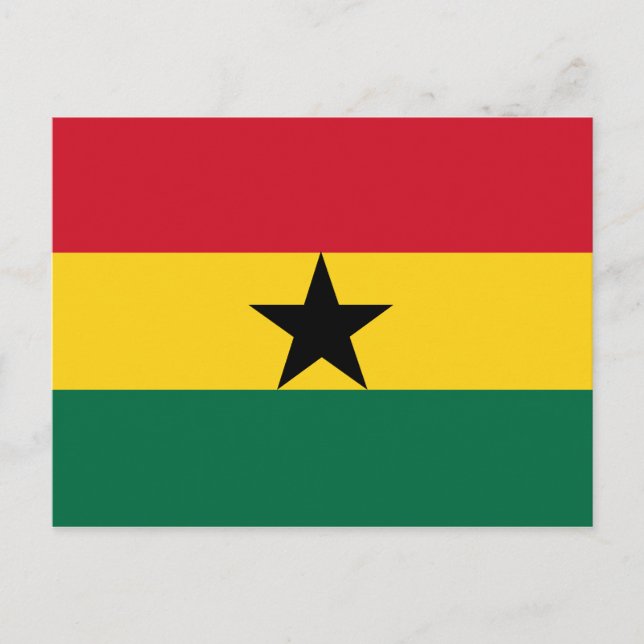 Ghana Flag Postcard (Front)