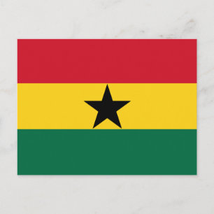Ghana Flag Postcard