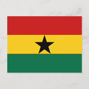 Ghana Flag Postcard