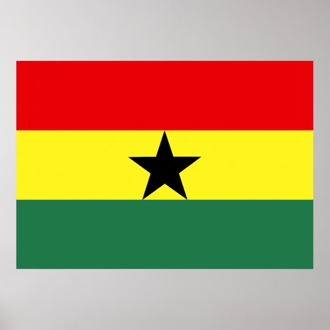 Ghana Flag Poster (Front)