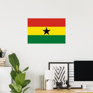 Ghana flag poster