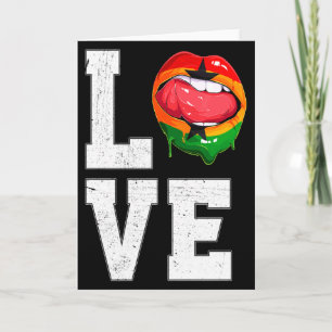 Ghana Flag Soccer Fan Love Ghanaian T Shirt Card