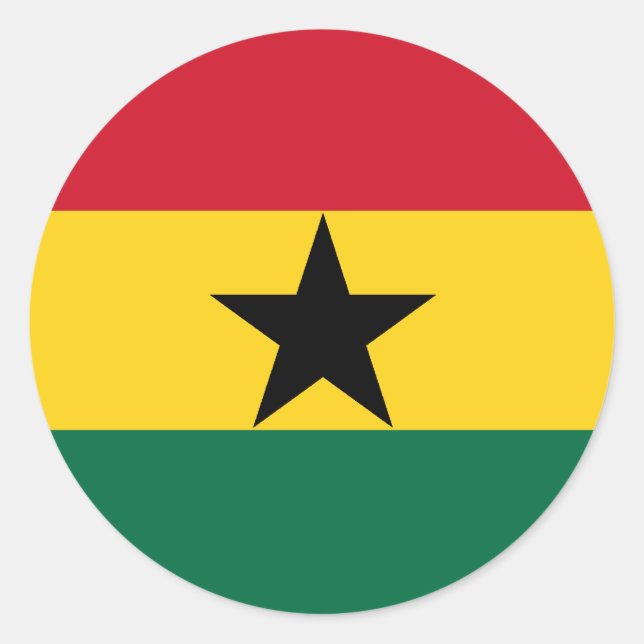 Ghana Flag Sticker (Front)