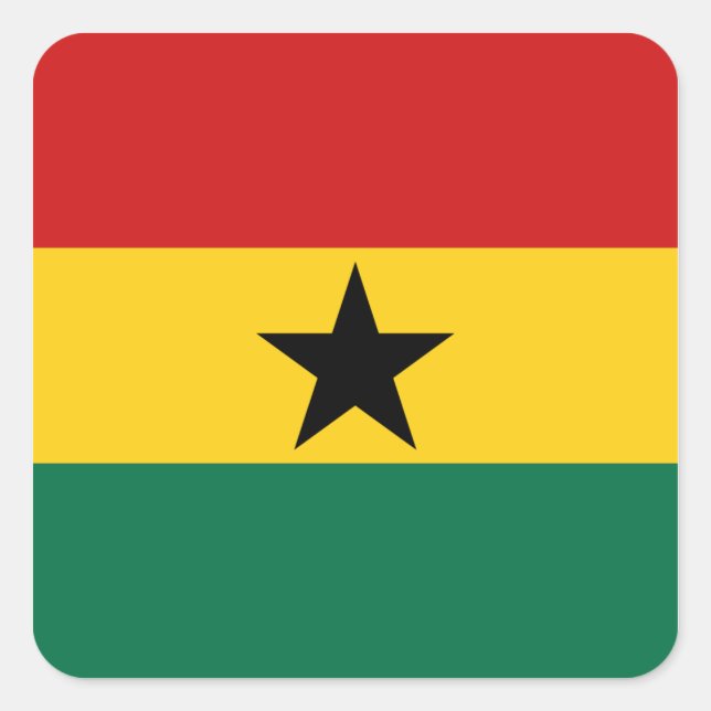 Ghana Flag Sticker (Front)