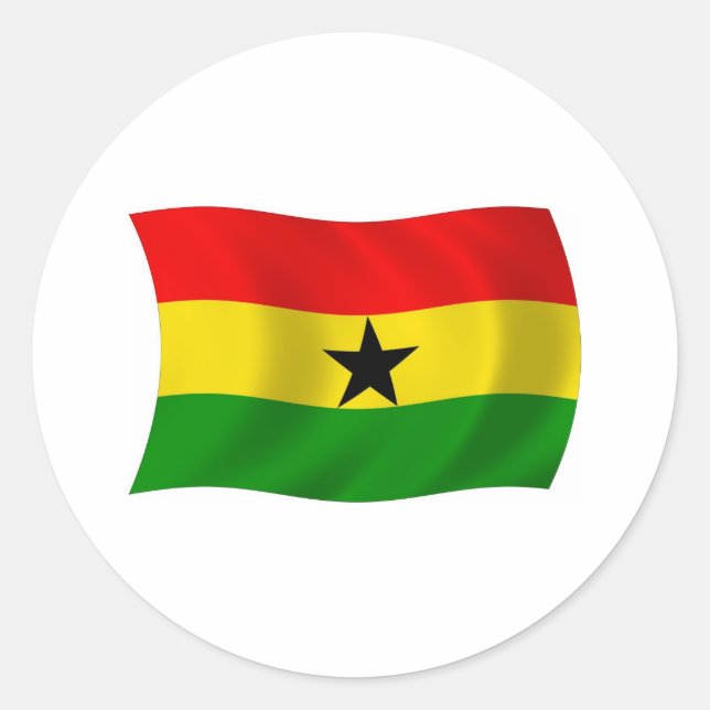 Ghana Flag Sticker (Front)
