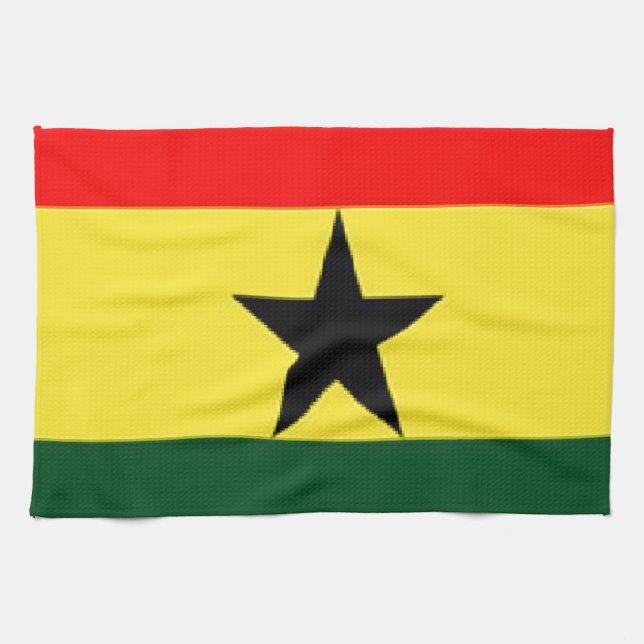 Ghana flag tea towel (Horizontal)