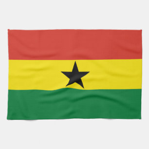Ghana flag tea towel