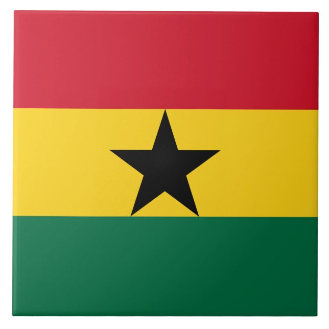 Ghana Flag Tile (Front)