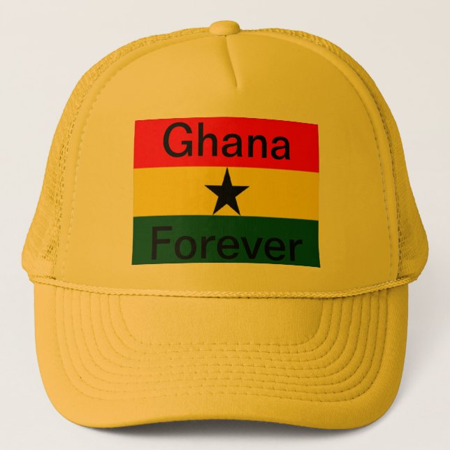 Ghana flag trucker hat (Front)