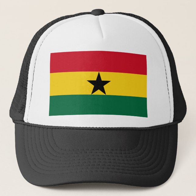 Ghana Flag Trucker Hat (Front)