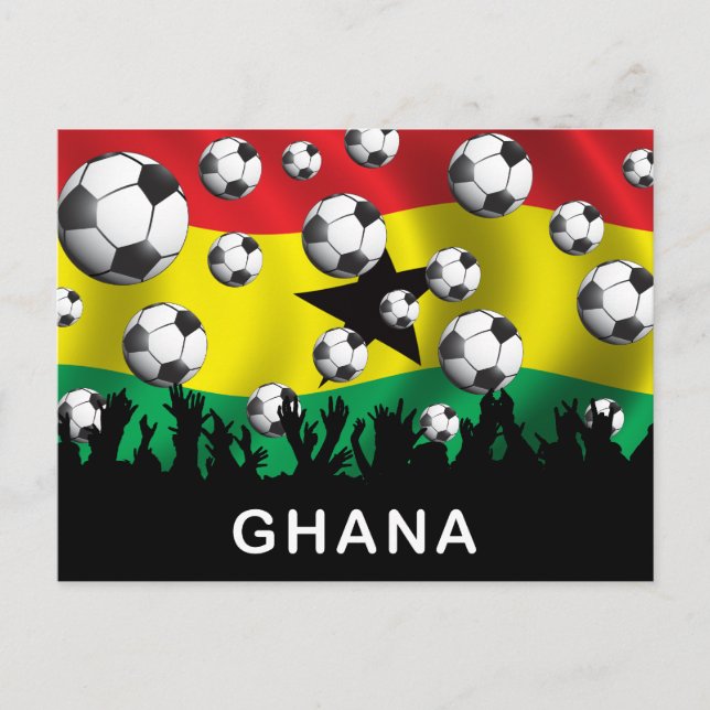 Ghana Football Postcard (Front)