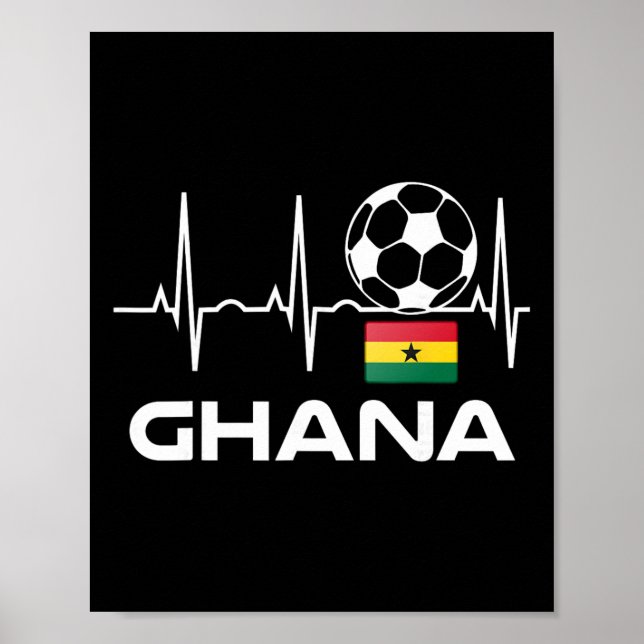 Ghana Footbyll Jersey Shirt Men Women Footbyll Gif Poster (Front)