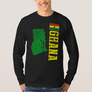 Ghana Ghana Map Ghana Flag T-Shirt