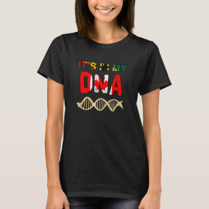 Ghana Ghanaian Canada Canadian Flag Hand Mixed DNA T-Shirt