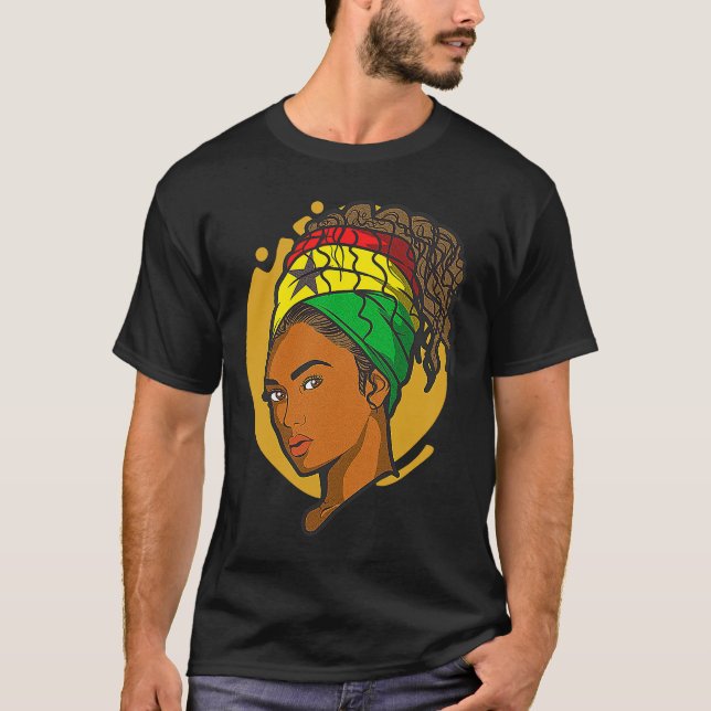 Ghana Ghanaian Flag Africa Proud Princess Queen Me T-Shirt (Front)