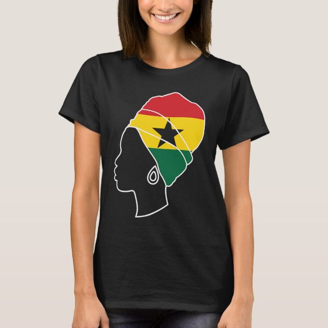 Ghana Ghanaian Ghana Flag Ghana  Ghana Fans Ghana  T-Shirt (Front)