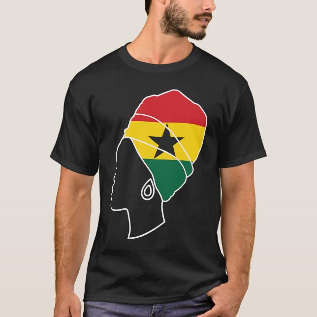 Ghana Ghanaian Ghana Flag Ghana  Ghana Fans Ghana  T-Shirt (Front)