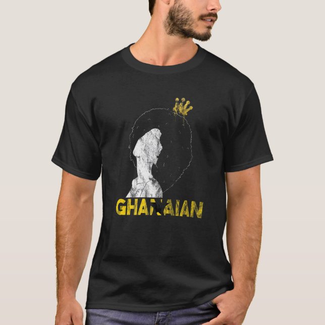 Ghana Ghanaian West Africa Proud Princess Queen Me T-Shirt (Front)