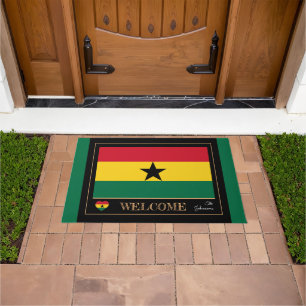 Ghana & Ghanian Flag house mats /sports Welcome