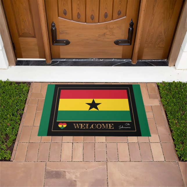 Ghana & Ghanian Flag house mats /sports Welcome (Outdoor)