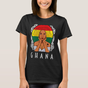 Ghana Girl Ghanaian Flag Merchandise T-Shirt