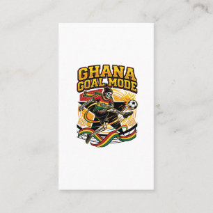 Ghana Goal Mode Skeleton Striker Nations Streetwea Business Card