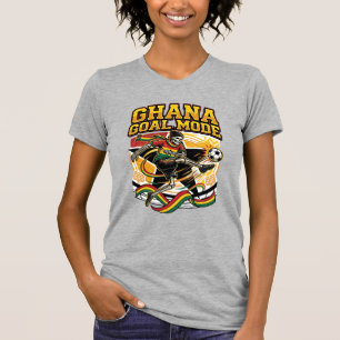 Ghana Goal Mode Skeleton Striker Nations Streetwea T-Shirt