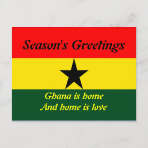 Ghana happy holidays postcards