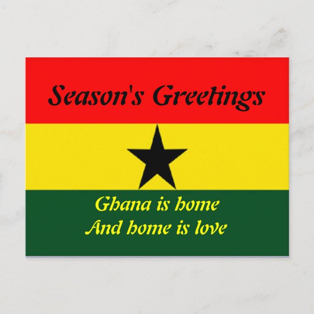 Ghana happy holidays postcards (Front)